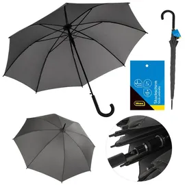 IDENA Stockschirm grau Ø100cm Soft-Touch-Designgriff