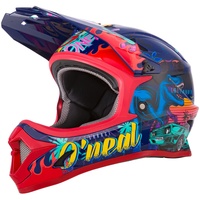 O'Neal Sonus Rex Jugend Downhill Helmet Rot,Blau L