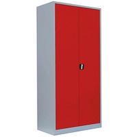 Lüllmann Stahlschrank 530344 feuerrot, lichtgrau 92,5 x 42,2 x