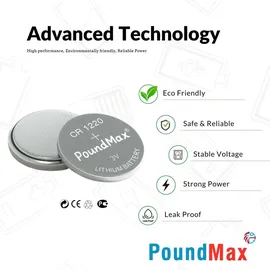 PoundMax CR1220 1050 mAh 5 St.