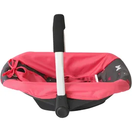 Bayer Chic 2000 Puppenautositz für Puppen bis 50 cm Butterfly Koralle 708-47