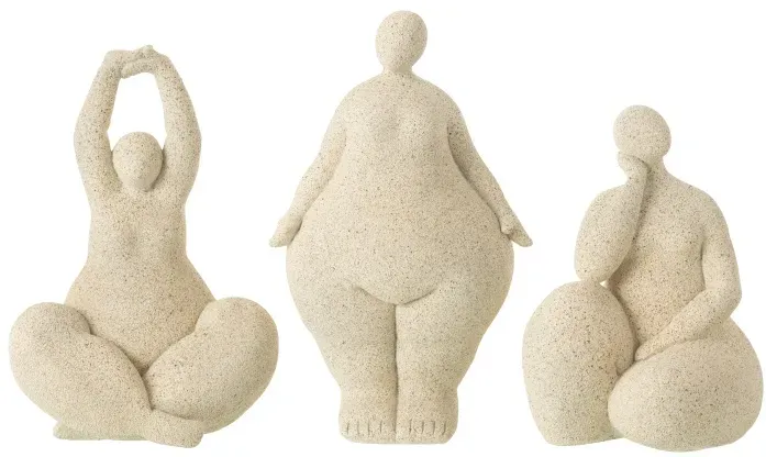 Figuren FIGUREN ca. B15 H24,5 cm in Beige