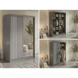 MKS Schiebetürenschrank DIANA 150 x 216 x 61 cm Grau