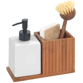 Wenko Spülmittelspender mit Utensilienhalter Mera,
