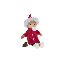 Heunec Handspielpuppe  Sandmann , rot , Gesicht aus Kunststoff Körper, Haare und Sandsack aus Synthetikplüsch (100% Polyester) , Maße (cm): H: 35