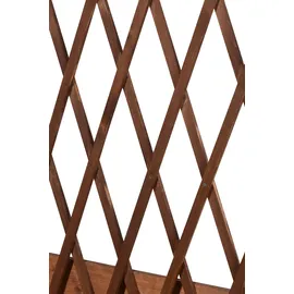 Dobar Hochbeet mit Rankhilfe 79 x 28,5 x 130 cm braun