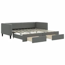 vidaXL Tagesbett 90 x 190 cm Dunkelgrau