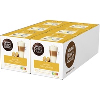 NESCAFÉ Dolce Gusto Latte Macchiato, 96 Kaffeekapseln, Aromatischer Espresso, 3-Schichten -Köstlichkeit aus feinem Milchschaum, Aromaversiegelte Kapseln, 6er Pack (6x16 Kapseln)