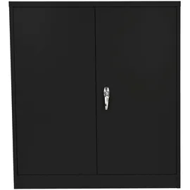 HJH Office Aktenschrank COLOR AS 105 x 90 x 40 cm abschließbar, Schwarz