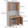 Vicco Küchenbuffet Raul 100,1 x 188,5 cm Weiß/Goldkraft Eiche