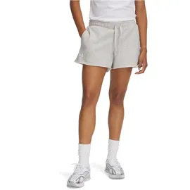 Under Armour Rival Terry Kurze Hose Grau/Weiß XS