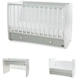 Lorelli Babybett Dream 60 x 120 cm umbaubar Schreibtisch Kinderbett Schaukelbett grün