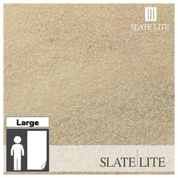 SlateLite Sandsteinfunier »Clear White«, bunt, Leicht-Schiefer - grau