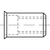 Industrial Quality Supplies Blindnietmutter A 2 kl. Senkkopf M