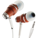 Symphonized® In Ear Kopfhörer mit Kabel und Mikrofon HD, Premium Noise Cancelling kopfhoerer In Ear, 8-mm-Bass, 3D-Sound aus Bubinga-Holz, Lautstärkeregler für Mobilgeräte, PCs und Tablets. NRG