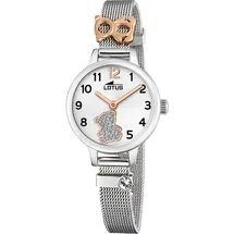 Lotus Junior Collection 18659/4 36 mm Edelstahlgehäuse Silber Milanaiseband