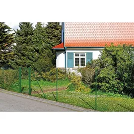 GAH Alberts Alberts Maschendrahtzaun als Zaun-Komplettset, mit Einschlagbodenhülse | verschiedene Längen und Höhen | grün | Höhe 200 cm Länge 50 m