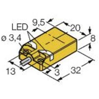 Turck Sensor nicht bündig NPN, Schließer NI10U-QP08-AN6X2