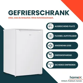 Homex Gefrierschrank FS871E-W Weiß