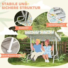 aiyaplay Hollywoodschaukel Weiß 2-Sitzer