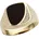 FIRETTI Siegelring "Schmuck Geschenk Gold 333 Herrenring Farbsteinring Onyx" Gr.