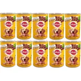 Pedigree Dose Nassfutter für Hunde Huhn Karotte in Gelee 10x1200g (12kg)