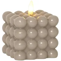 MARELIDA Bubble LED-Kerze 9,5 cm creme