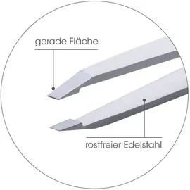 Canal Haarpinzette gerade Satin