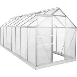 Zelsius Gewächshaus Aluminium Weiß HKP 6 mm 8,17 m2