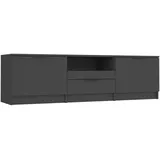 vidaXL TV-Schrank Schwarz 140x35x40 cm Holzwerkstoff