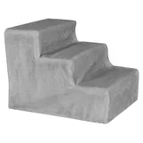 LIONTO Haustiertreppe Hundetreppe 46x36x34 cm hellgrau