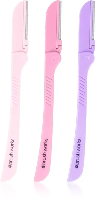 Brushworks Precision Eyebrow Razors Mixed Rasierer für die Augenbrauen