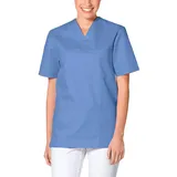 CLINIC DRESS Schlupfkasack - Unisex Kasack Damen und Herren bunt für Pflege und Altenpflege, Kurzarm und Brusttasche, 95 Grad Wäsche Petrolblau XXL - XXL