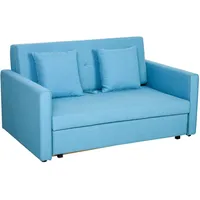 Homcom Schlafsofa 2-Sitzer mit Bettfunktion 152 x 101 x