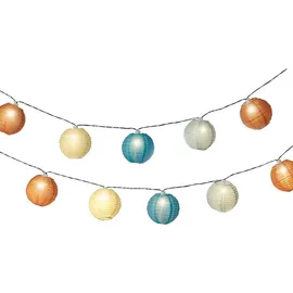 Lumineo Lichterkette LED SOLAR (L 450 cm) / Warmweiß - Bunt