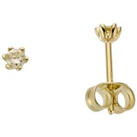 Firetti Paar Ohrstecker »Schmuck Geschenk Gold 750 Ohrschmuck Solitär«, mit Brillant - Krappenfassung, 76629614-0 gelbgoldfarben 0,15 ct P2 = erkennbare Einschlüsse