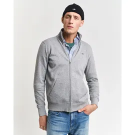 GANT Reg Shield Halbzippullover Grey Melange M