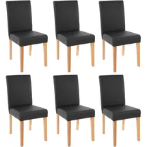 MCW Esszimmerstuhl Littau Kunstleder schwarz matt 6er Set