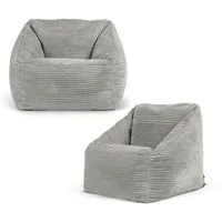 I.C.O.N. icon Sitzsack Grau, Textil, 100 L, 1-Sitzer, Freiform, 55x44x55 cm, Hergestellt in Deutschland, Oeko-Tex® Standard 100, Reach, Wohnzimmer, Hocker, Sitzsäcke, Kindersitzsäcke