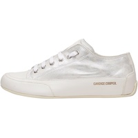 Candice Cooper Rock S-Sneakers aus nuanciertem Leder-Weiß, Weiß-Silber 43