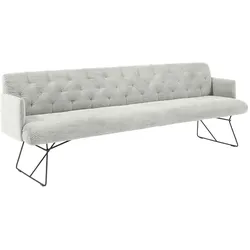 KAWOLA Esszimmerbank CHARME Cord hellgrau 186cm