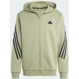 adidas Future Icons 3-Streifen Kapuzenjacke - Tent Green - M