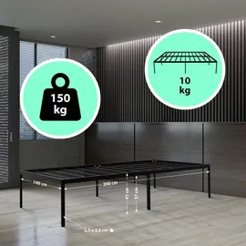 CLP Hamlin 100 x 200 cm Schwarz