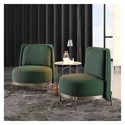 JVmoebel Loungesessel, Designer Club Lounge Sessel Relax Hotel Stuhl Set Gruppe 6x Luxus grün