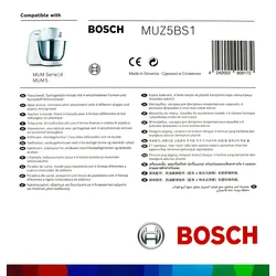 Bosch MUZ5BS1 Baking-Sensation mit Fleischwolfaufsatz, Spritzgebäckvorsatz u. Rührschüssel für MUM5