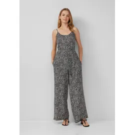 s.Oliver Jumpsuit schwarz / weiß XS