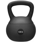 GiglioCollection Kettlebell Soft Kettlebell bodenschonend & leise - stoßdämpfende Kugelhantel, (Soft Kettlebell ideal fürs Homegym Kettlebell 10 kg), Kugelhantel mit Eisensandfüllung - ergonomischer Softgriff grau