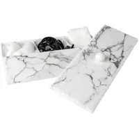 Intirilife Aufbewahrungsbox, Weiß, Kunststoff, 9.4x9.5x23.3 cm, Badaccessoires, Waschplatzzubehör, Kosmetikdosen