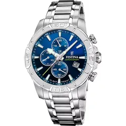 Festina Herren Armbanduhr Timeless Chronograph F20704/4 Edelstahl