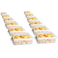 Novaliv Aufbewahrungsbox 12 St weiß